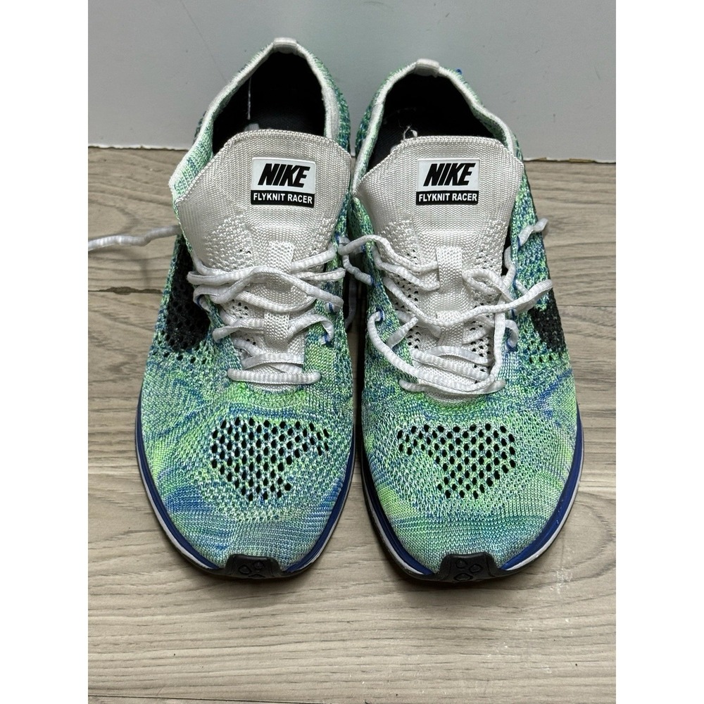Nike Flyknit‎ Racers Men's Size 7 Womens Size 8.5 Turquoise